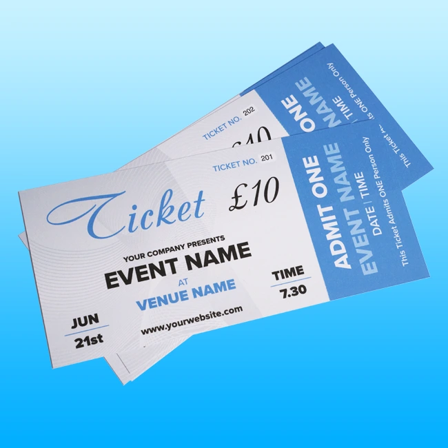 Tickets Printing Hoddesdon